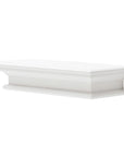 23" Classic White Floating Wall Shelf
