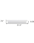 32" Classic White Floating Wall Shelf