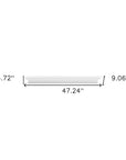 47" Classic White XL Floating Wall Shelf