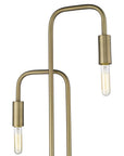 63" Two Light Torchiere Floor Lamp