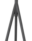 61" Tripod Floor Lamp With Gray Metal Cone Shade