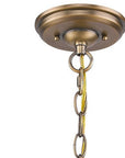 Lincoln 4-Light Antique Brass Hanging Light