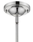 Silver Teardrop Shape Pendant Light