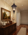 Naples 3-Light Marbelized Mahogany Hanging Light