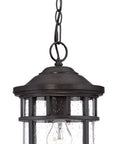 Black Lantern Seeded Metal Dimmable Chandelier With Clear Shades