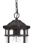 Black Lantern Seeded Metal Dimmable Chandelier With Clear Shades