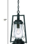 Matte Black Oil Lamp Hanging Light