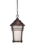 Frosted Glass Bronze Lantern Hanging Light
