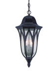 Antique Bronze Geometric Glass Hanging Light