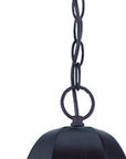 XL Antique Bronze Geometric Glass Hanging Light