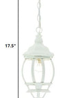 White Glass Globe Hanging Light