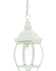White Glass Globe Hanging Light