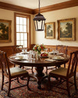 Brown Lantern Beveled Metal Dimmable Chandelier With Clear Shades