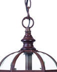 Dark Brown Cage Hanging Light