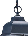 Matte Black Window Pane Lantern Hanging Light