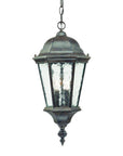 Two Light Antique Black Carousel Lantern Hanging Light