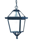 Matte Black Hanging Lantern Light