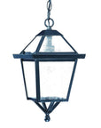Matte Black Hanging Lantern Light