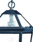 Matte Black Hanging Lantern Light
