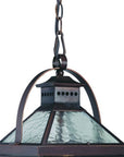 Bay Street 3-Light Architectural Bronze Hanging Light