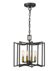 Rhian 4-Light Matte Black Pendant