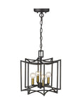 Rhian 4-Light Matte Black Pendant