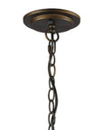Brown Crystal Dimmable Ceiling Light With Brown Shades