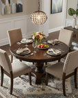 Brown Crystal Dimmable Ceiling Light With Brown Shades
