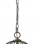 Aria 3-Light Oil-Rubbed Bronze Globe Pendant With Mother Of Pearl Accents