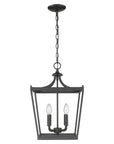Black Metal Four Light Dimmable Ceiling Light