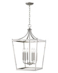 Silver Metal Six Light Dimmable Ceiling Light