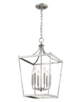 Silver Metal Six Light Dimmable Ceiling Light