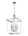 Silver Metal Six Light Dimmable Ceiling Light