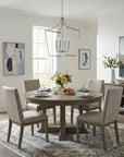 Silver Metal Eight Light Dimmable Ceiling Light
