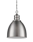 Silver Metal Dimmable Ceiling Light With Gray Shades