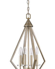 Gold Crystal Four Light Dimmable Ceiling Light