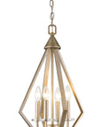 Gold Crystal Four Light Dimmable Ceiling Light