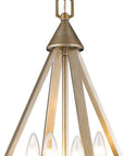 Gold Crystal Four Light Dimmable Ceiling Light