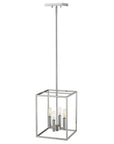 Silver Metal Four Light Dimmable Ceiling Light