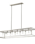Silver Metal Twelve Light Dimmable Ceiling Light