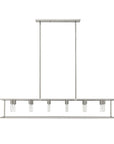 Silver Metal Twelve Light Dimmable Ceiling Light