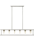 Silver Metal Twelve Light Dimmable Ceiling Light