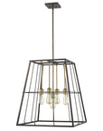 Bronze Metal Five Light Dimmable Ceiling Light