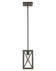 Bronze Metal Geometric Mini Pendant Hanging Light