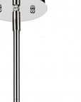 Silver Metal Five Light Dimmable Ceiling Light With White Shades