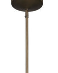 Newport 1-Light Tin Coated Pendant With Raw Brass Interior Shade And Louver