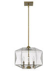 Bronze Metal Three Light Dimmable Ceiling Light With Copper Shades