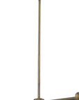 Bronze Metal Two Light Dimmable Ceiling Light With Off White Shades