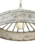 Iris 1-Light Aged Ivory Pendant