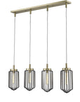 Reece 4-Light Aged Brass Island Pendant